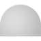 Ekena Millwork Round Top Surface Mount PVC Gable Vent w/ 2"W x 1-1/2"P Brickmould Frame, 18"W x 14"H GVPRT18X1402SN - alternate 2